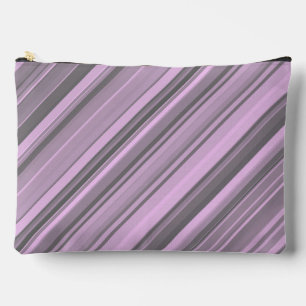 Paarse Grijze Strepen Accessoiretas Grote Etui
