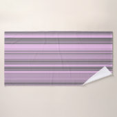 Paarse grijze strepen badhanddoek (Badhanddoek)