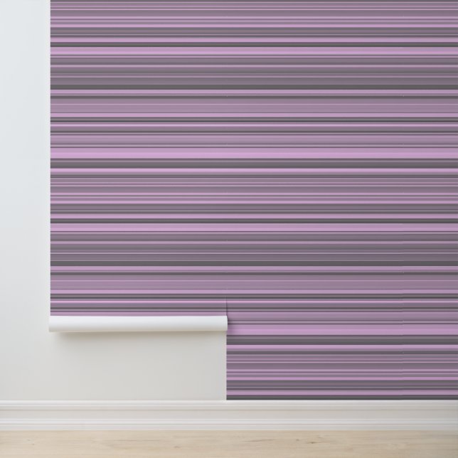 Paarse grijze strepen behang (Applicatie)