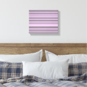 Paarse grijze strepen canvas afdruk (Insitu (Slaapkamer))