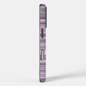 Paarse Grijze Strepen Case-Mate iPhone Case (Achterkant / Rechts)