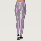 Paarse grijze strepen leggings (Achterkant)