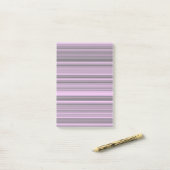 Paarse grijze strepen post-it® notes (Op bureau)