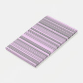 Paarse grijze strepen post-it® notes (Schuin)