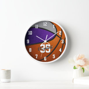 paarse grijze team kleuren basketbal speler naam