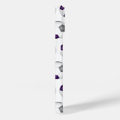 paarse grijze voetballen patroon monogram Case-Mate iPhone case (Achterkant / Rechts)