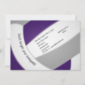 paarse grijze volleybaljongetjes kaart (Achterkant)