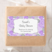 Paarse Grijze Waterfles gunst - pas het aan! Etiket (Insitu)