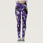 Paarse grijze zwarte Camouflage Camouo Print Leggings<br><div class="desc">leggings</div>