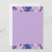 Paarse grillige vakantie begroeting Kaart (Achterkant)