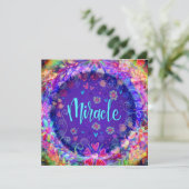  Paarse grillige wonder Motivatie Bedankkaart (Staand voorkant)