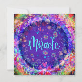  Paarse grillige wonder Motivatie Bedankkaart (Voorkant)