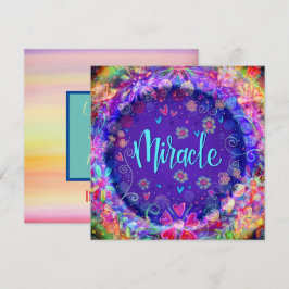 Paarse grillige wonder Motivatie Bedankkaart