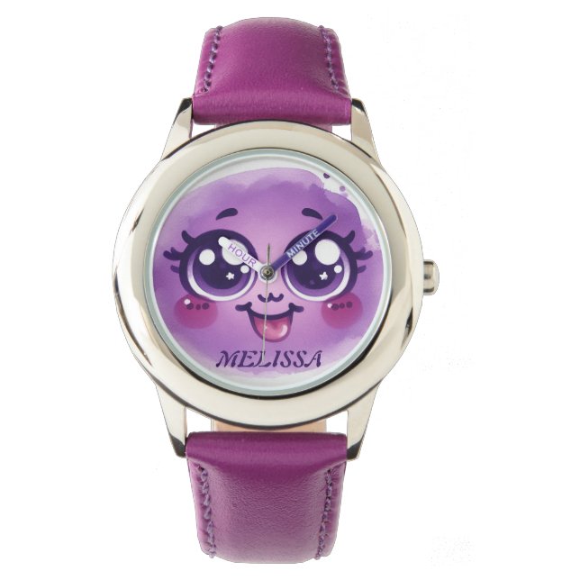 PAARSE GRIMACE HORLOGE (Voorkant)