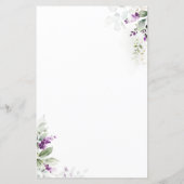 Paarse groen Baby shower voorspellingen Kaart (Achterkant)