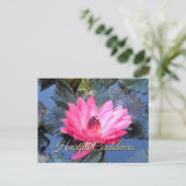 Paarse Groen Blauw Rood Bloemen Serenity Prayer Briefkaart (Staand voorkant)