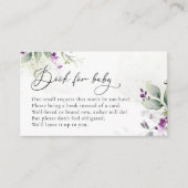 Paarse groen boeken voor Baby behuizing Kaart (Voorkant)