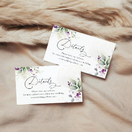 Paarse groen Details Behuizing Kaart