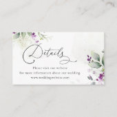 Paarse groen Details Behuizing Kaart (Voorkant)