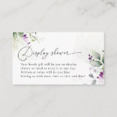 Paarse groen display douchewand Kaart (Voorkant)