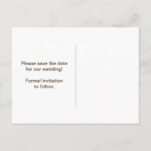 Paarse groen en zwart slaan de datum op aankondigingskaart (Achterkant)