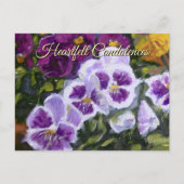 Paarse Groen Geel Memorial Remembrance Kaart (Voorkant)