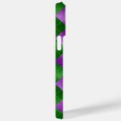 PAARSE GROEN GOLD MARDI GRAS DIAMOND PATTERNS Case-Mate iPhone CASE (Achterkant / Rechts)