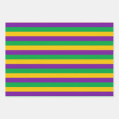 PAARSE GROEN GOLD MARDI GRAS DIAMOND STRIPES INPAKPAPIER VEL (Voorkant 2)
