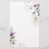 Paarse groen lavendel bruids bingo (Achterkant)