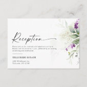Paarse groen lavendel bruiloft behuizing Kaarten (Voorkant)