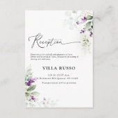 Paarse groen lavendel bruiloft behuizing Kaarten (Voorkant)