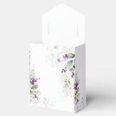Paarse groen lavendel bruiloft gunst doos bedankdoosjes (Geopend)