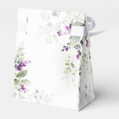 Paarse groen lavendel bruiloft gunst doos bedankdoosjes (Achterkant)