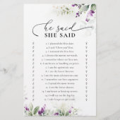 Paarse groen lavendel Vrijgezellenfeest spel (Voorkant)