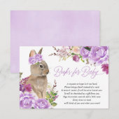 Paarse groen paashaas boek in plaats van kaart (Voorkant / Achterkant)