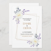 Paarse Groen Wit Classic Kaart (Voorkant / Achterkant)