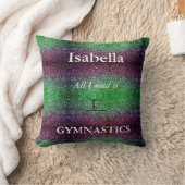 PAARSE & GROENE AANGEPASTE GYMNASTIEK SIERKUSSEN (Deken)