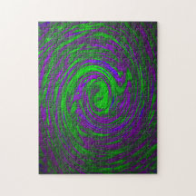 Paarse groene Abstracte kunst omgaan met isolatie