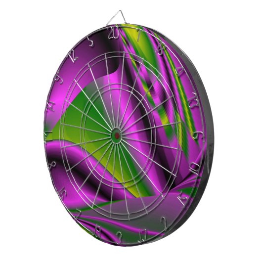 paarse groene Abstracte regenboog-kunst Dartbord (Voorkant Rechts)