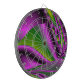paarse groene Abstracte regenboog-kunst Dartbord (Voorkant Links)