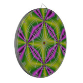 paarse groene Abstracte regenboog-kunst Dartbord (Voorkant Links)