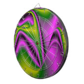 paarse groene Abstracte regenboog-kunst Dartbord (Voorkant Rechts)