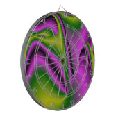 paarse groene Abstracte regenboog-kunst Dartbord (Voorkant Links)