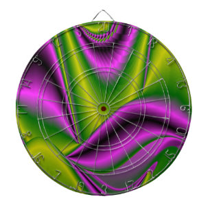 paarse groene Abstracte regenboog-kunst Dartbord