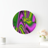 paarse groene abstracte regenboog-Kunst Grote Klok (Huis)