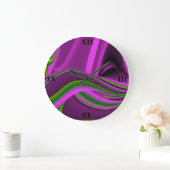 paarse groene abstracte regenboog-Kunst Grote Klok (Huis)