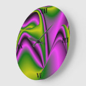 paarse groene abstracte regenboog-Kunst Grote Klok (Hoek)