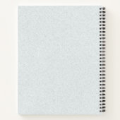 Paarse groene aquarel bladeren notitieboek (Achterkant)