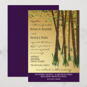 Paarse groene betoveringen over bosweduwen kaart (Voorkant / Achterkant)