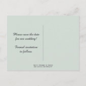  Paarse Groene Bibliotheek Kaart Bewaar de datum (Achterkant)